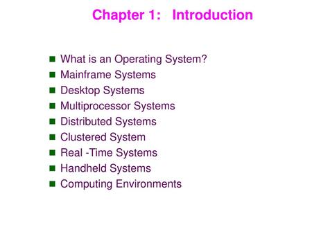 Chapter 1: Introduction