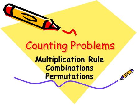 Multiplication Rule Combinations Permutations