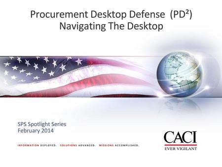 Procurement Desktop Defense (PD²) Navigating The Desktop