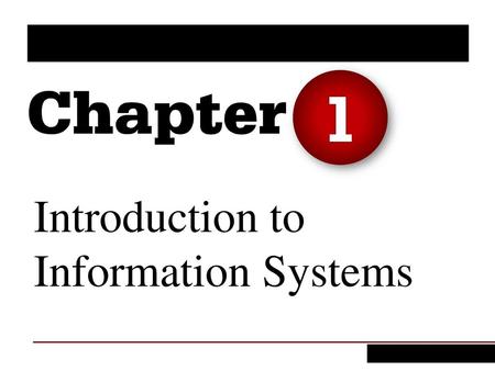 Introduction to Information Systems