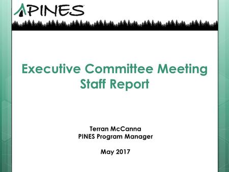 Executive Committee Meeting Staff Report