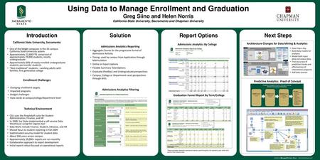 Using Data to Manage Enrollment and Graduation