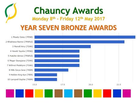 YEAR SEVEN BRONZE AWARDS