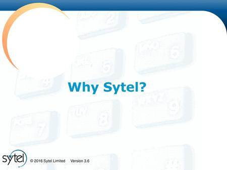 Why Sytel?.