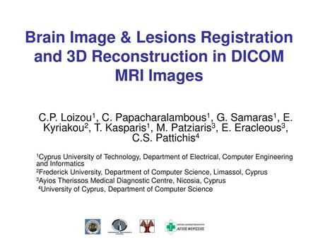 C. P. Loizou1, C. Papacharalambous1, G. Samaras1, E. Kyriakou2, T