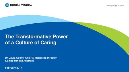 The Transformative Power of a Culture of Caring