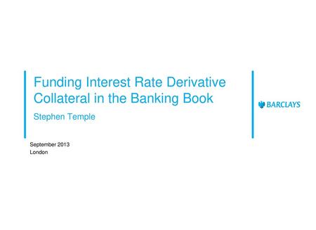 Funding Interest Rate Derivative Collateral in the Banking Book