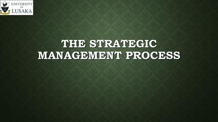 The strategic management process