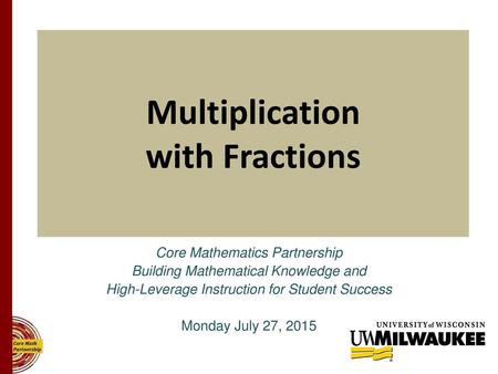 Multiplication with Fractions