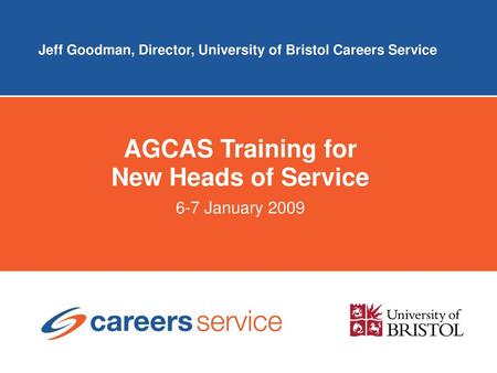 Jeff Goodman, Director, University of Bristol Careers Service