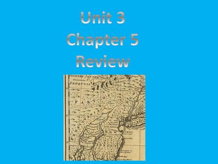 Unit 3 Chapter 5 Review.