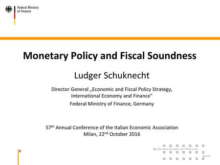 Monetary Policy and Fiscal Soundness