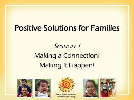 Positive Solutions for Families