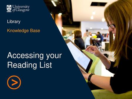 Accessing your Reading List