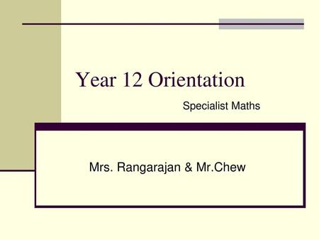 Mrs. Rangarajan & Mr.Chew