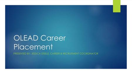 OLEAD Career Placement