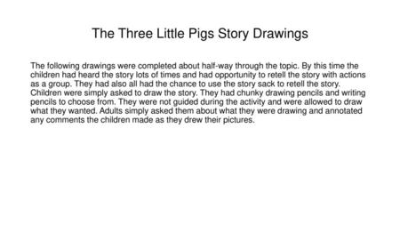 The Three Little Pigs Story Drawings