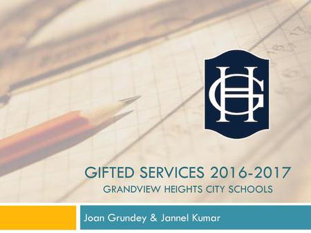 Gifted Services Grandview Heights City Schools