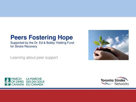 Peers Fostering Hope Supported by the Dr