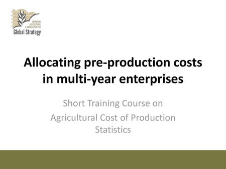 Allocating pre-production costs in multi-year enterprises