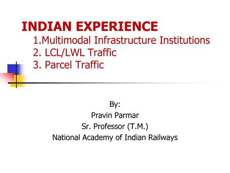 National Academy of Indian Railways