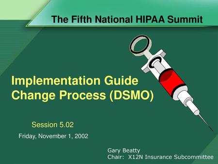 Implementation Guide Change Process (DSMO)