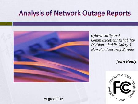 Analysis of Network Outage Reports