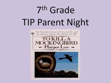 7th Grade TIP Parent Night