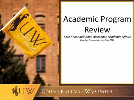 Academic Program Review