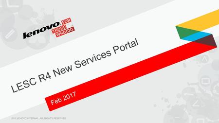 LESC R4 New Services Portal