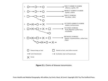 Figure 2.1. Chains of disease transmission.