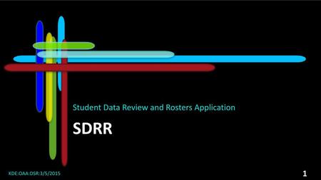 Student Data Review and Rosters Application