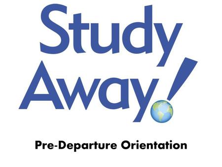 Pre-Departure Orientation