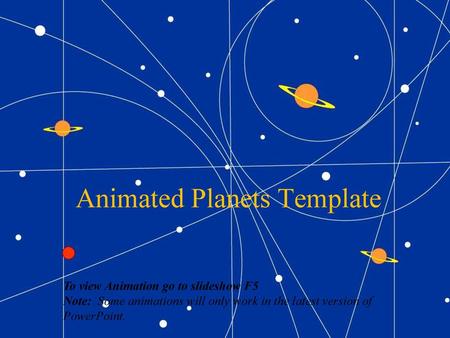 Animated Planets Template