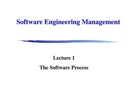 Software Engineering Management