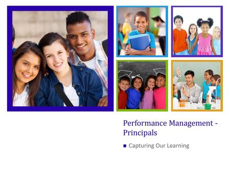 Performance Management - Principals