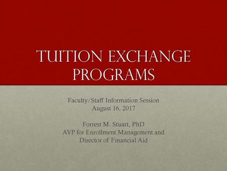 Tuition Exchange Programs