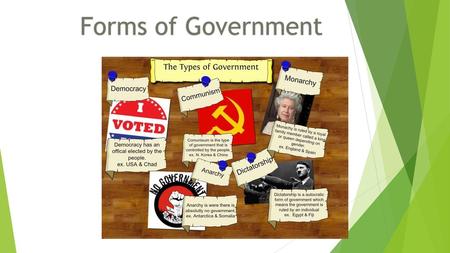 Forms of Government.