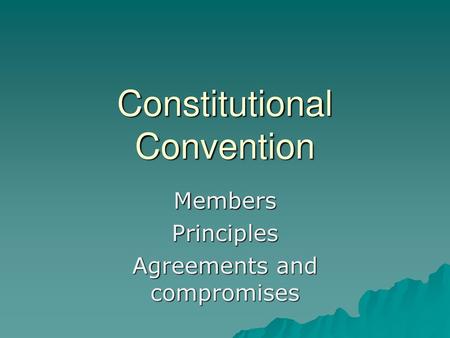 Constitutional Convention