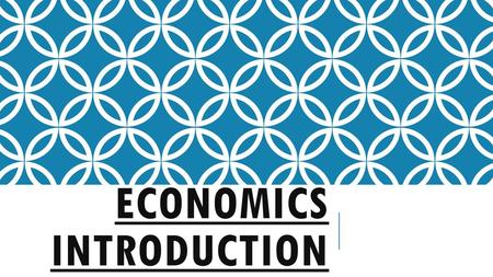 Economics introduction