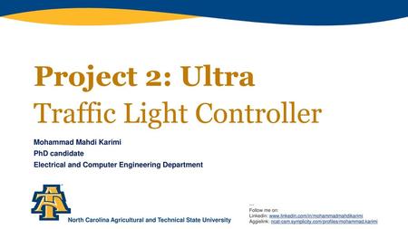 Project 2: Ultra Traffic Light Controller