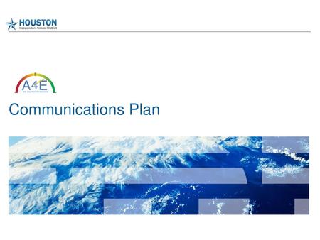 Communications Plan.