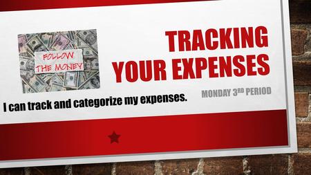 Tracking Your Expenses