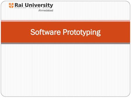 Software Prototyping.