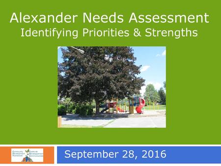 Alexander Needs Assessment