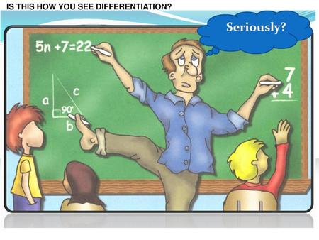 IS THIS HOW YOU SEE DIFFERENTIATION?