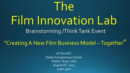 The Film Innovation Lab