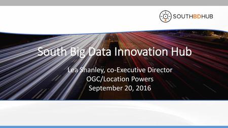 South Big Data Innovation Hub