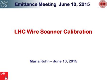 LHC Wire Scanner Calibration