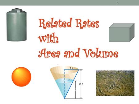 Related Rates with Area and Volume